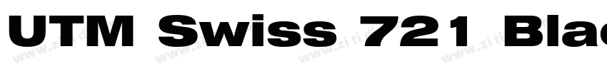 UTM Swiss 721 Black字体转换